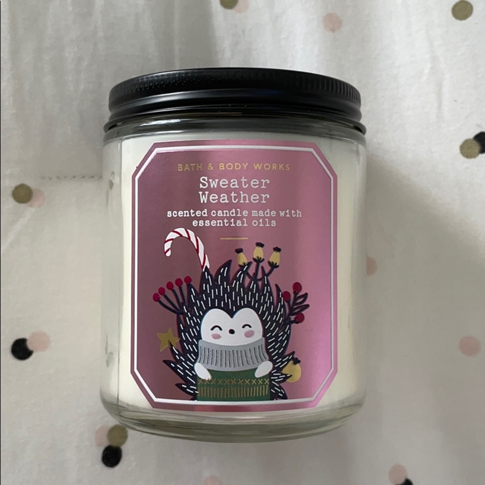 Single Wick Sweater Weather Bath&Body Works Candle